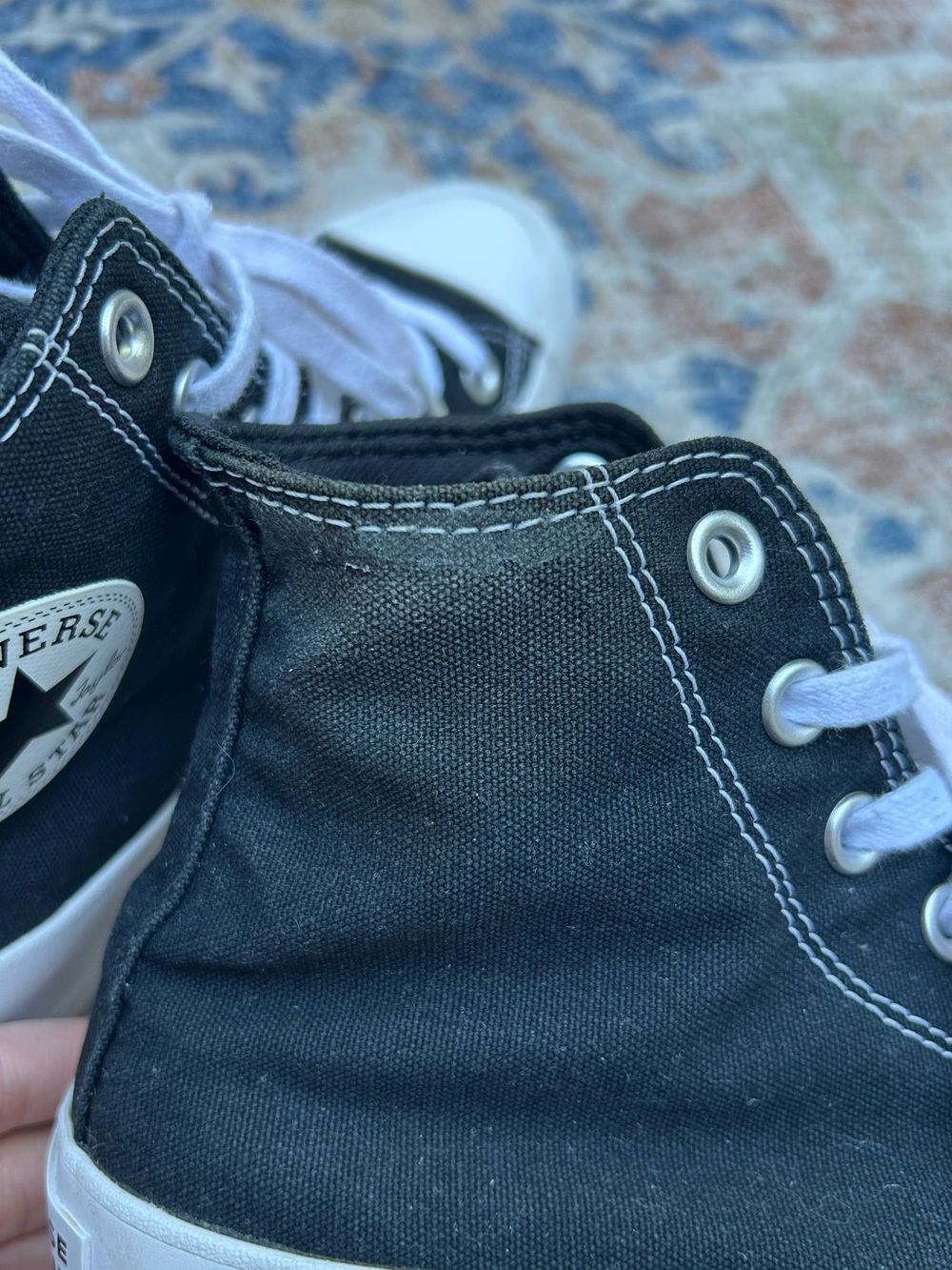 Converse All Star Lugged Platform High Tops Sneaker Black/White | Women’s 7.5 - Picture 11 of 11
